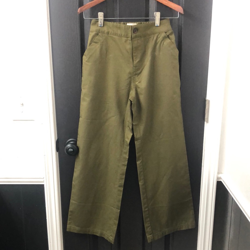 Pact brand wide leg women’s pants.